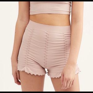 Free People Ruched Seamless Shorts